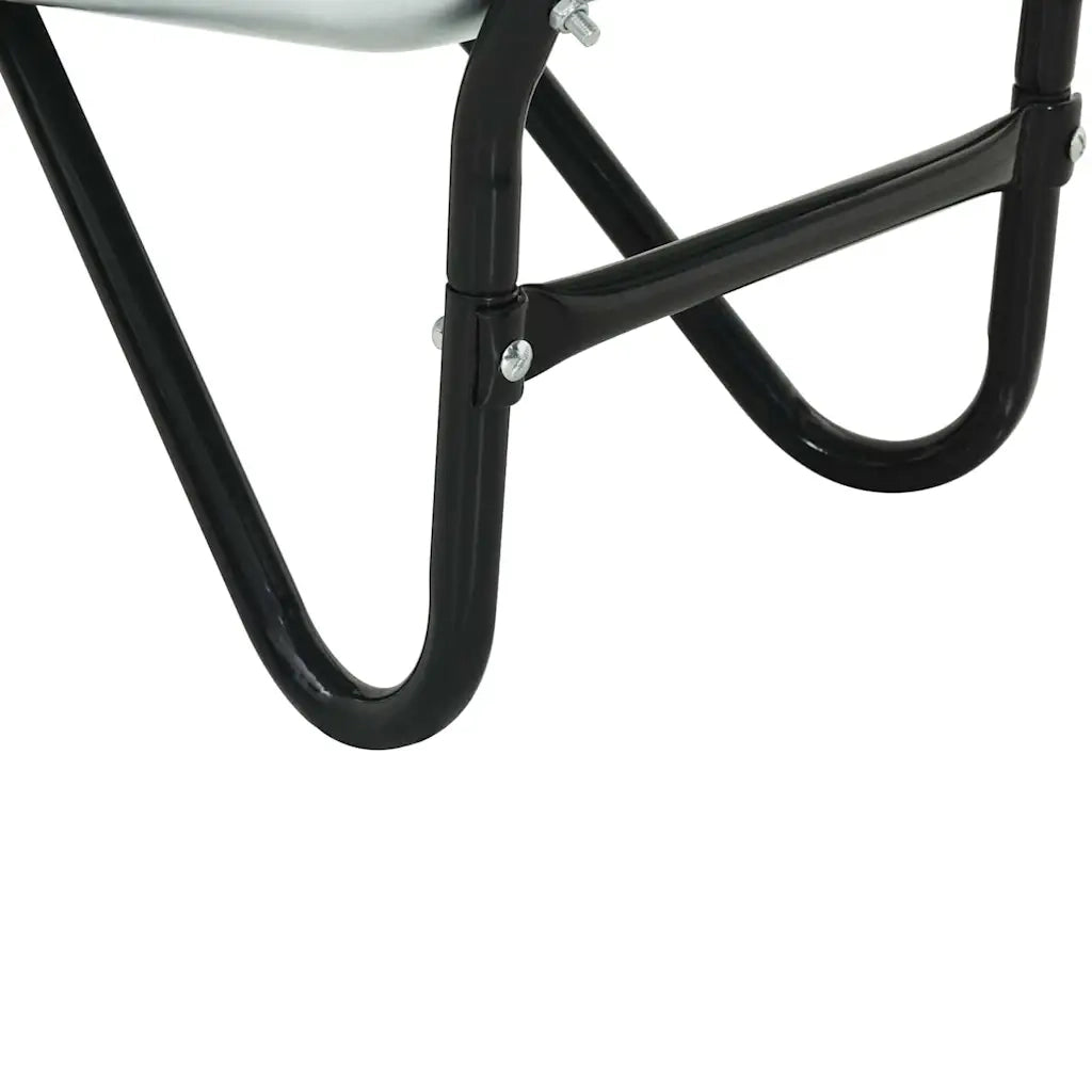 Carriole Argento e Nero 133 x 62,5 x 58 cm Acciaio CFW2654703