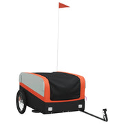 Rimorchio da Bici Nero e Arancione 45 kg in Ferro CFW9833805