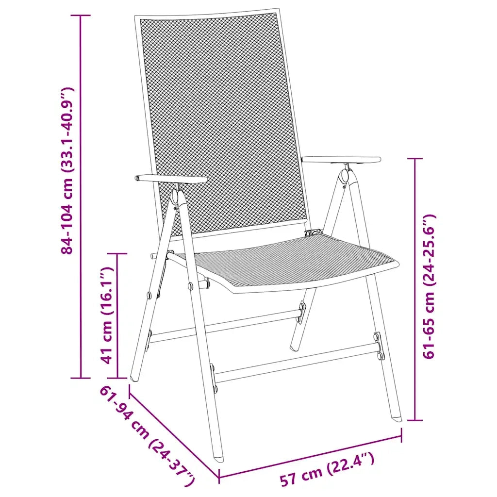 Set da Pranzo per Giardino 3 pcs Antracite 3379289