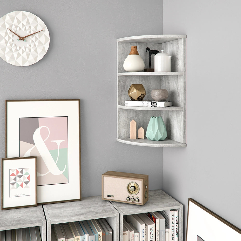 Vicco Libreria angolare da terra Calcestruzzo 30 x 60 cm