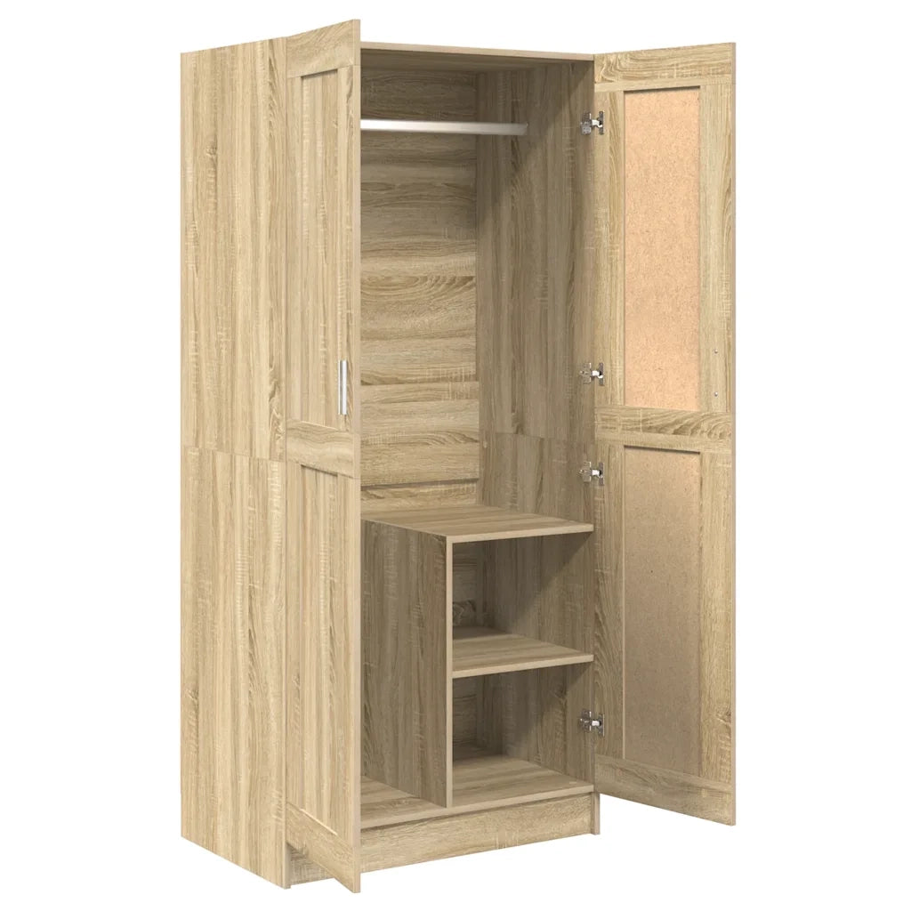 Armadio Rovere Sonoma 82,5x51,5x180 cm in Legno Multistrato 803437