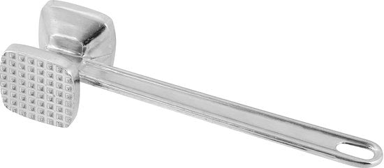 Vermalsetta per carne a doppia faccia - aluminium duraturo - 1 pezzo - argento