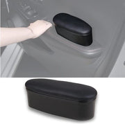 Sostegno ergonomico per braccio auto con supporto e ripiano in PU, con contenitore di stoccaggio.