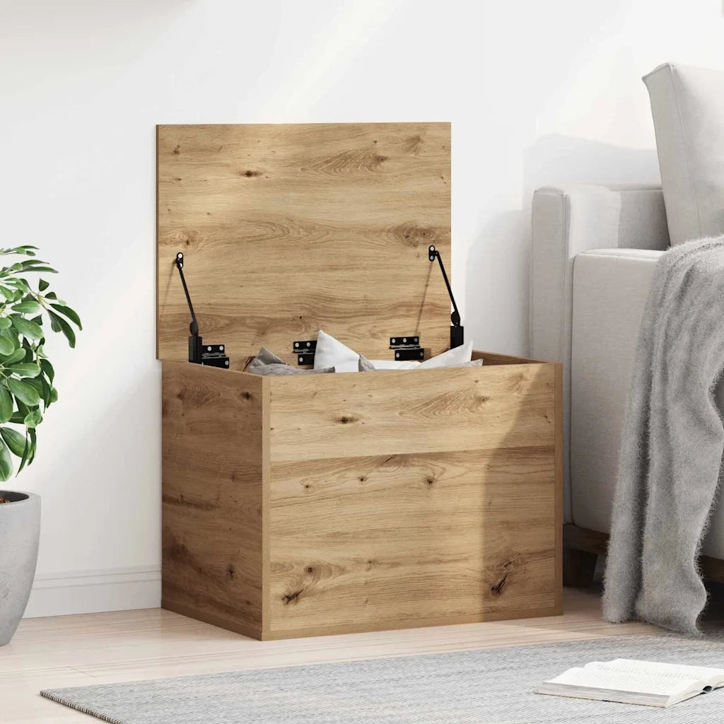Scatola di Stoccaggio rovere artigianale 60 x 42 x 46 cm CFW8107113