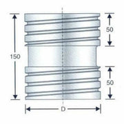 Raccordo tubi flessibili dp d.30