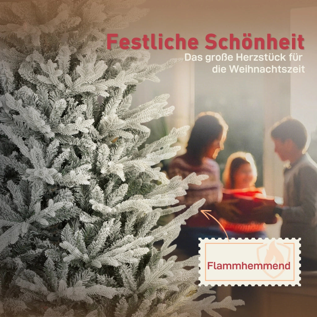Albero di Natale Artificiale 180 cm con Neve ¨C zephmum ¨C 1976 Punte