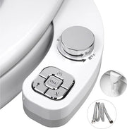 Bidet Opzetstuk Non Elettrico - Auto Pulizia Doppio Getto - Regolazione Pressione Acqua - Argento