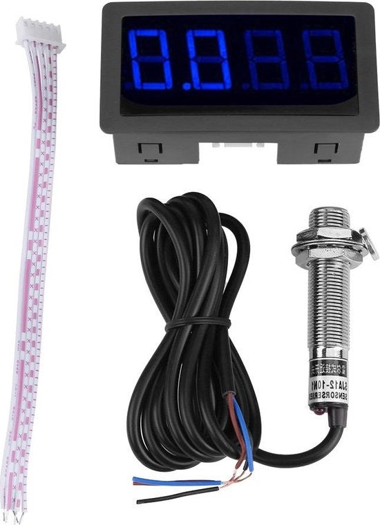 Display Digitale LED Contachilometri Contachilometri RPM Scheda di Sensore NPN Rilevatore di Avvicinamento a Due Stati Display di Velocità Apparecchiatura Industriale