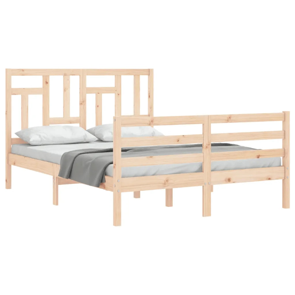 Giroletto con Testiera Small Double-Struttura Letto in Legno Massello 594175