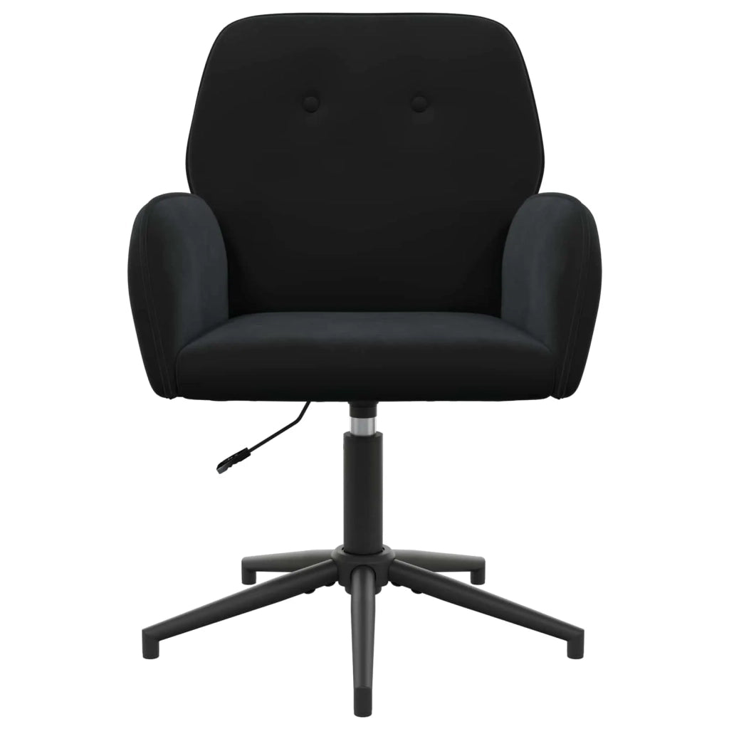 Sedie da scrivania girevoli 4 pz 54 x 55 x 90 cm Nero 3428334