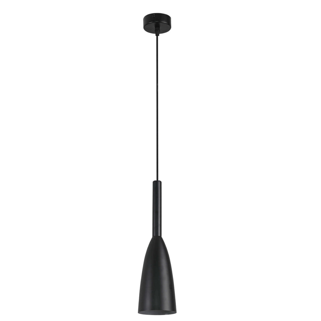 Lampada a sospensione Light Prestige Solin nera E27 Ø10