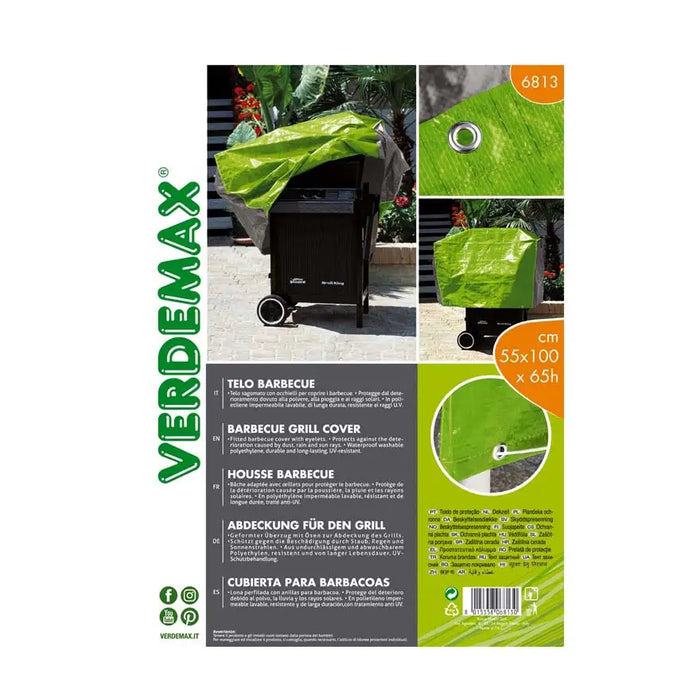 Telo Copertura Barbecue – Impermeabile – Misura 75 x 125 x H 75 cm