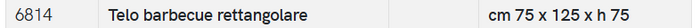 Telo Copertura Barbecue – Impermeabile – Misura 75 x 125 x H 75 cm