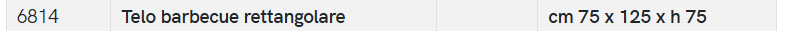 Telo Copertura Barbecue – Impermeabile – Misura 75 x 125 x H 75 cm