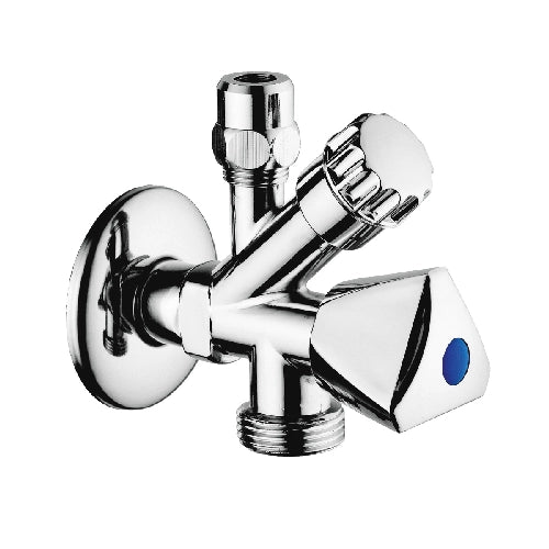 RUBINETTO COMBINATO SOTTOLAVABO-LAVATRICE DOPPIO USO- 1/2 x 3/4- DH- pezzi 1