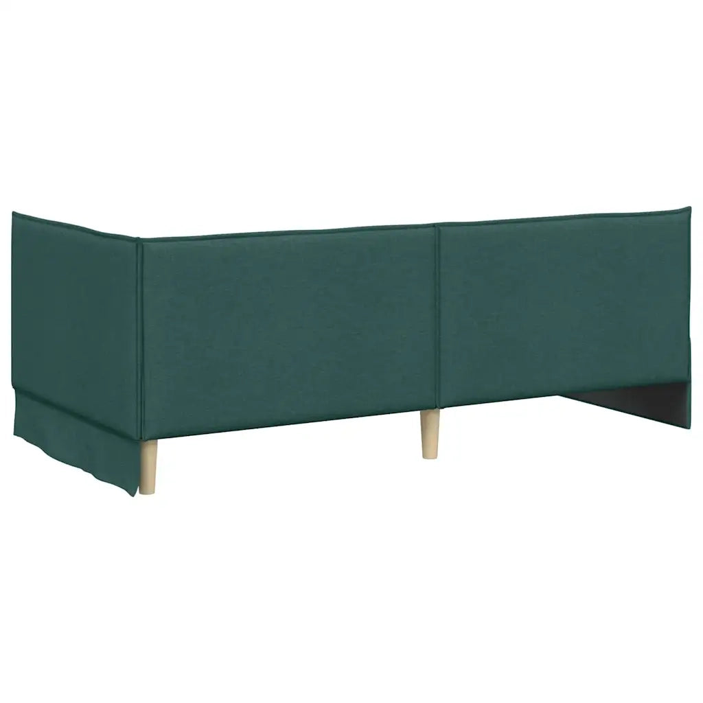 Struttura Letto Angolare con Materasso 2 pcs Verde Velluto