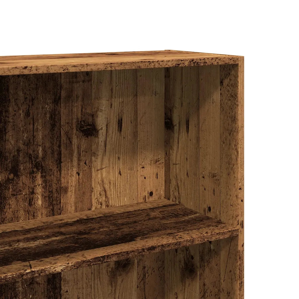 Libreria-Scaffale per Libri-Mobile di Stoccaggio Legno Antico 60x30x152 cm in Legno Multistrato