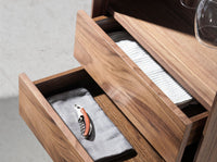 Mobile bar girevole in noce