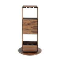 Mobile bar girevole in noce