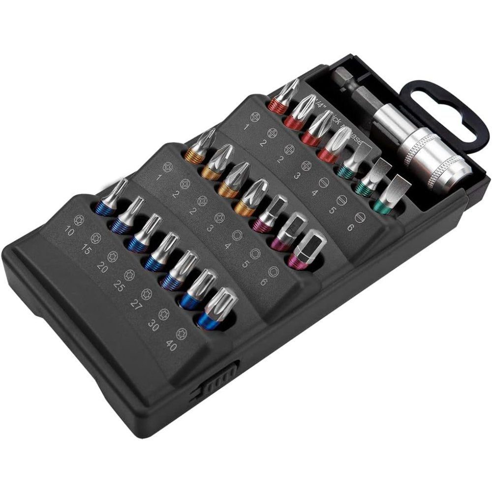 Topex 57h996 set di punta giravi vite 1/4, 22 pezzi ds