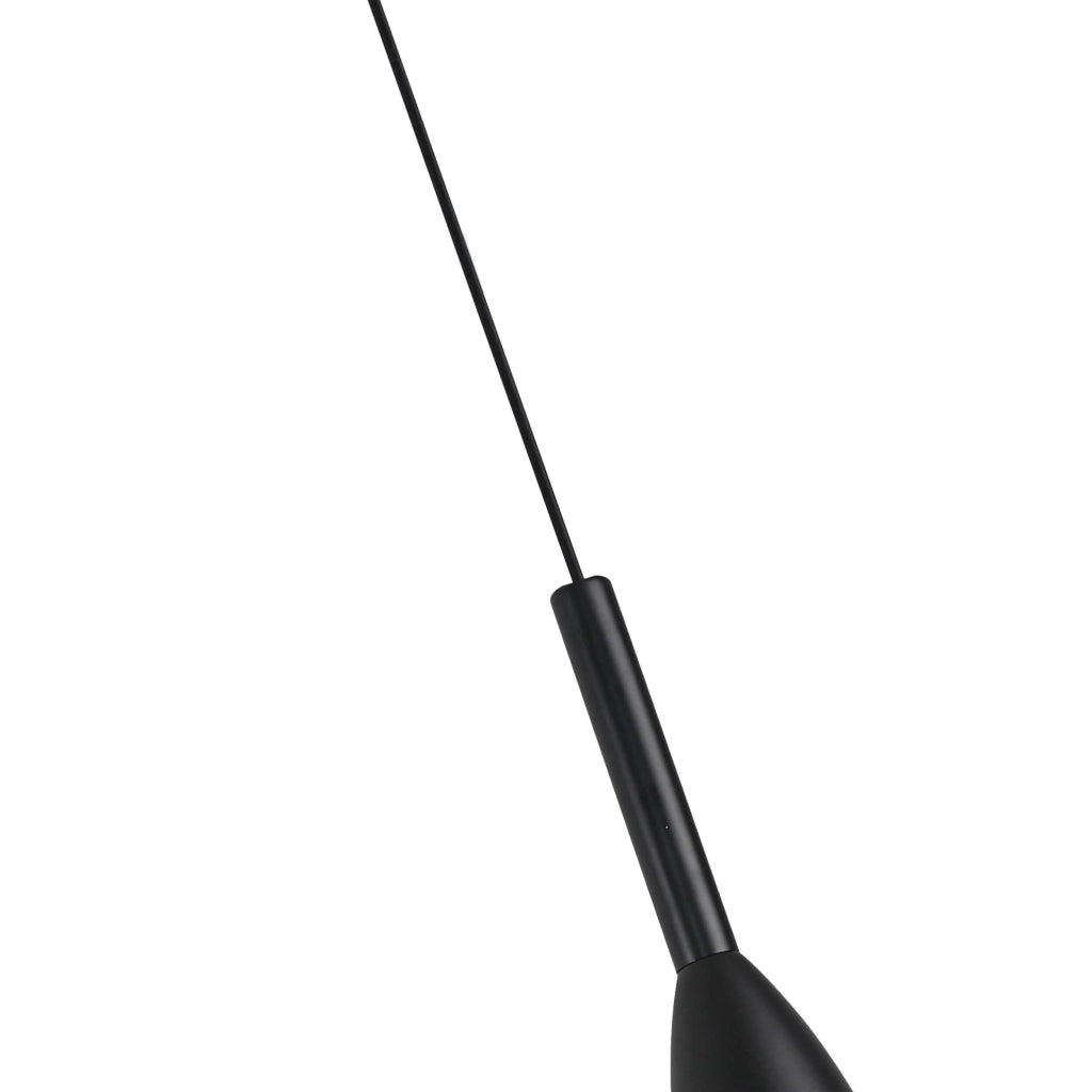 Lampada a sospensione Light Prestige Solin nera E27 Ø10