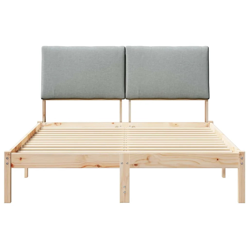 Struttura del Letto Marrone e grigio chiaro 150 x 200 cm