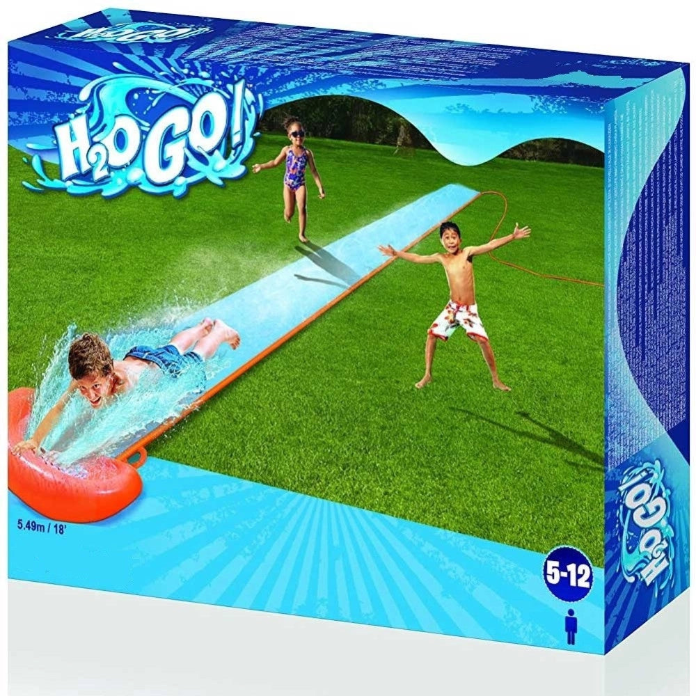 Trade Shop - Scivolo Acquatico Da Giardino Pista 5,49 Mt Rampa Lancio E Spruzzo 1 Posto -