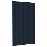 Pannello per tetto 12 pcs Antracite 80 x 45 cm Acciaio zincato
