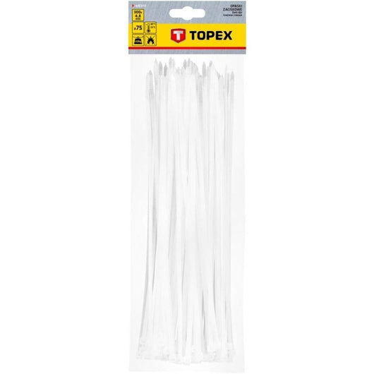 Topex 44e979 fascette per cavi 4 4,8mmx300mm, 75 pezzi ds