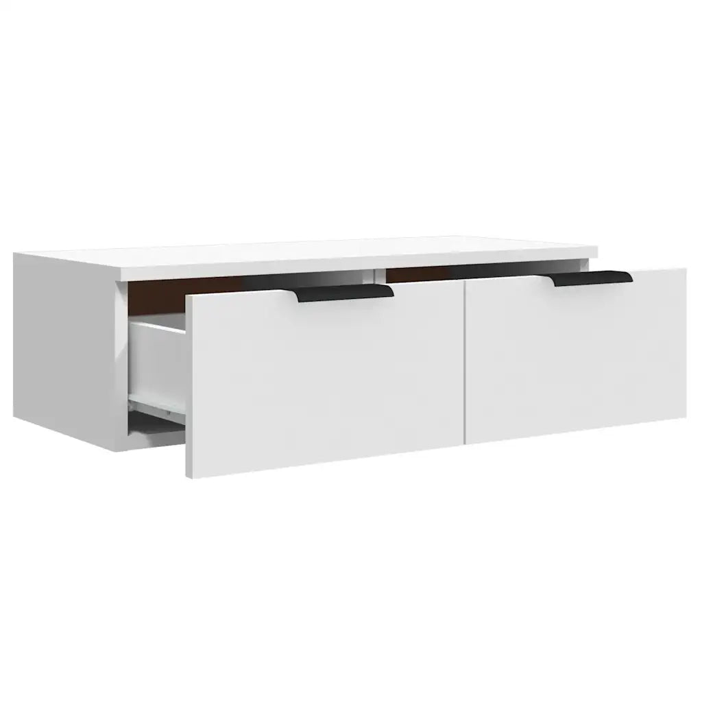 Set di 2 classici armadietti a muro 68 x 30 x 20 cm in legno composito bianco 02_0055222