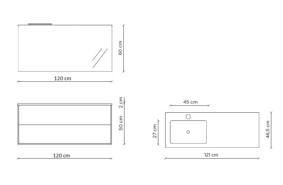 Composizione vasca SX 4 pezzi IGEA bianco opaco