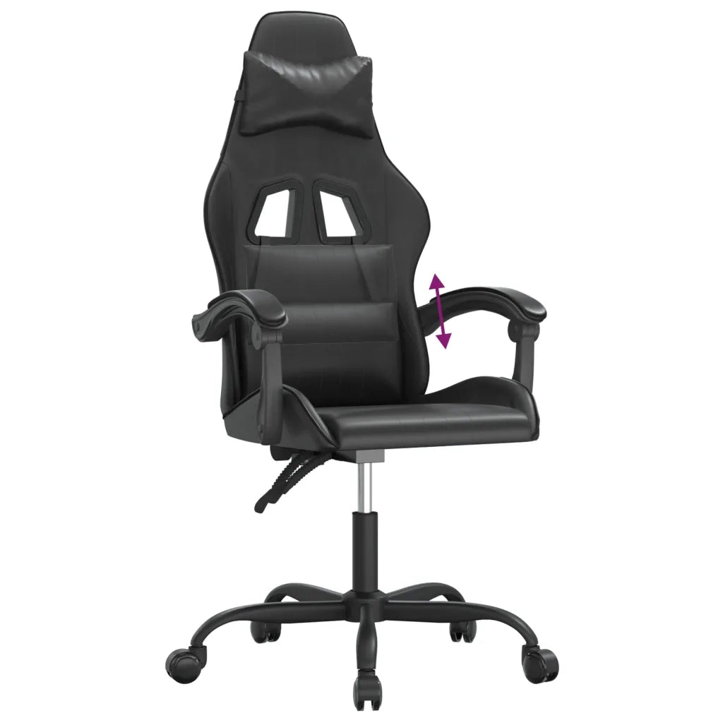 Sedia da Gaming | Sedia da e-sports Nera in Similpelle