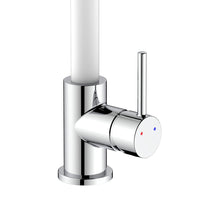 Miscelatore lavello alto con doccia estraibile e finitura bianca e cromata - Serie Phoenix