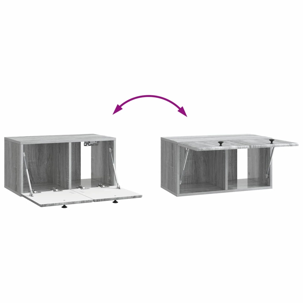 Mobile Porta TV da Muro 59,5 x 31 x 30 cm Sonoma grigio 899221