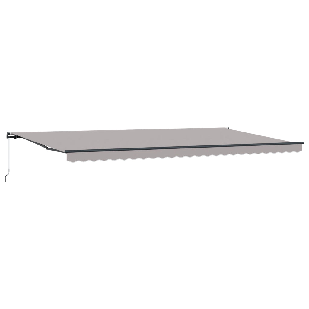 Tenda Retrattile Manuale Grigia Chiara 600x350 cm