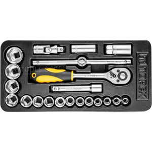 Topex 79r510 set utensili 1/2, , 21 pezzi