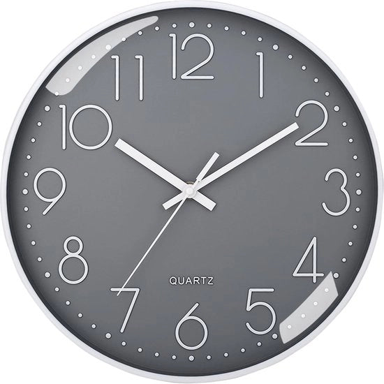 Orologio da Parete Silenzioso, Non Toc, Orologio da Parete Moderne, Batteria, per Salotto, Cucina, Ufficio, Decorazione, 8