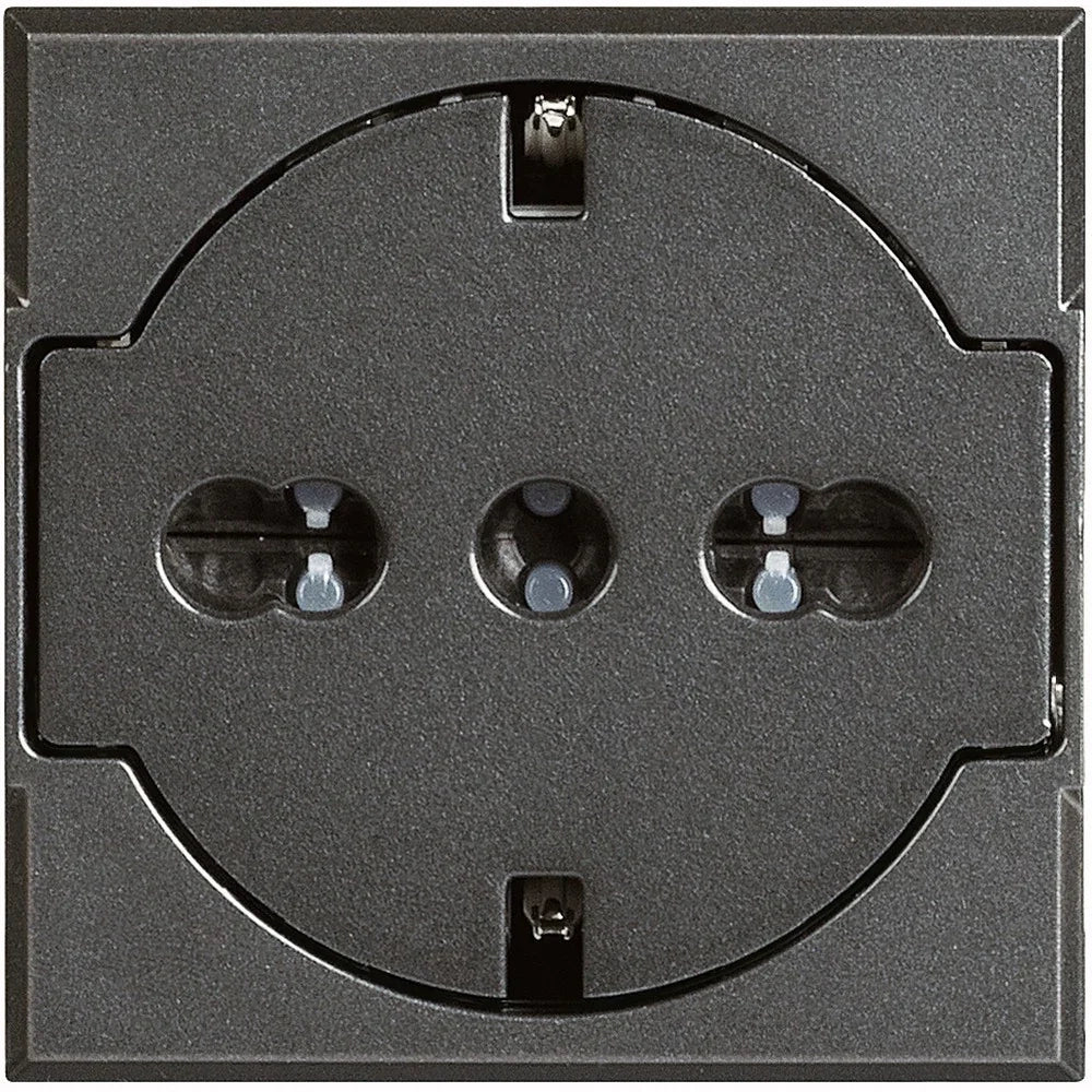 Bticino Axolute Presa Bipasso Flat Standard Tedesco e Italiano 2P+T 10/16 A HS4140/16F
