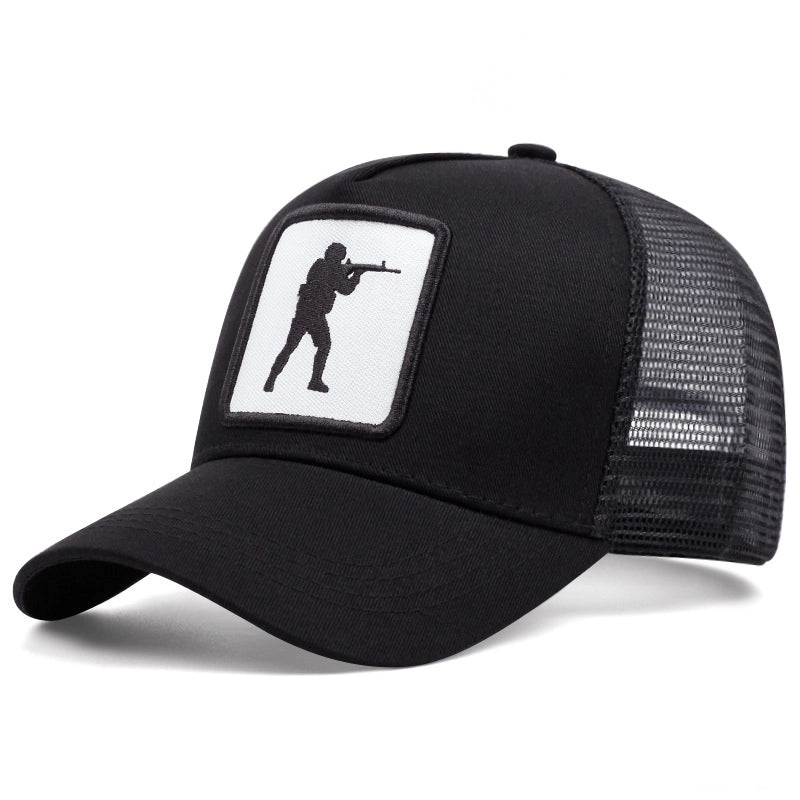 Cappellino da baseball nero con ricamo CS GO