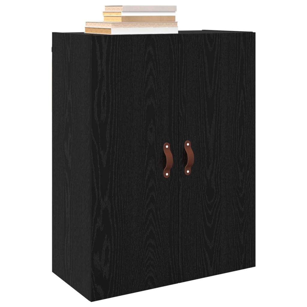 Mobiletto a muro 2 pcs Rovere Nero 69,5 x 34 x 90 cm 3394574