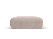 Cosmopolitan Design - Pouf "Nolio" 2 posti in ciniglia beige 