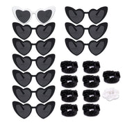 Stereometriche Occhiali da Sole - Accessorio da Festa - Qualità Premium - Set da 10 pezzi - Occhiali Carini - Per Feste e Festival