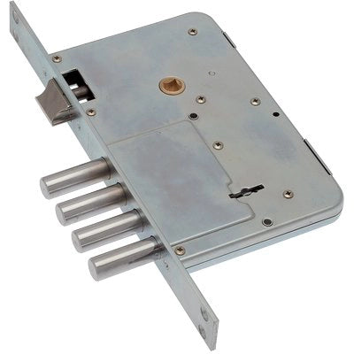 SERRATURA METALLO INFILARE 654/2 SAB  B.Q ZINC F.MM 25 DM M4+SCR E.MM 60