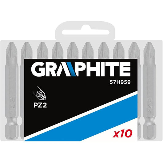 Topex 57h959 punta giravite pz2, 2, 50mm, 1/4, 10 pezzi, ds