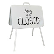 Cartello open close in Acciaio cm 60x53x77 - MINIC