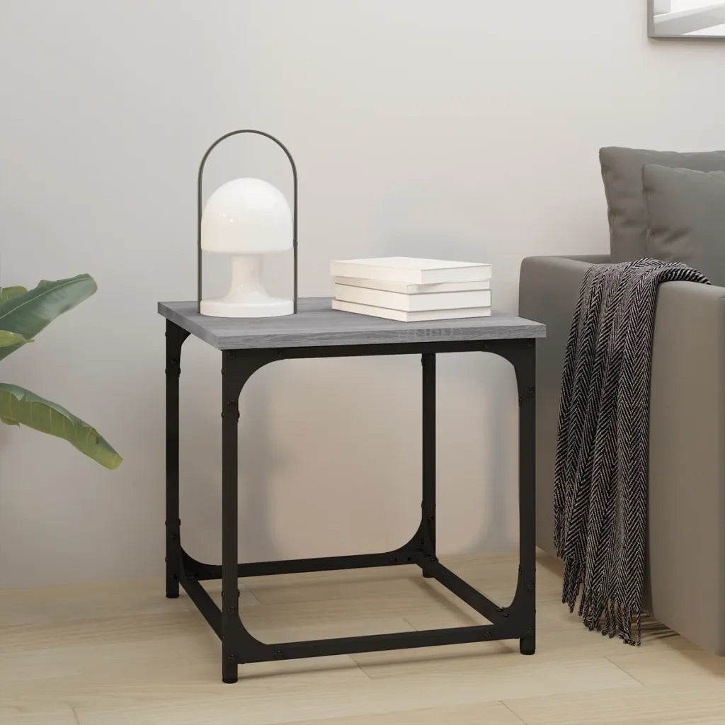 Tavolino Grigio Sonoma 40x40x40 cm in Legno Multistrato cod mxl 27152
