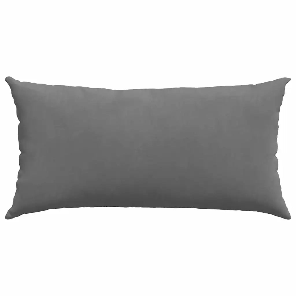 Cuscini da Divano 2 pcs Grigio scuro 80 x 40 cm Tessuto