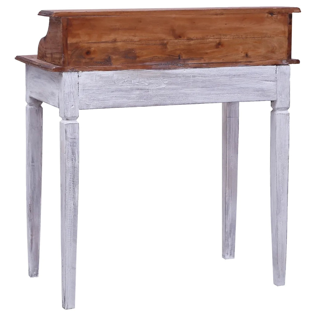 Scrivania con Cassetti 90x50x101 cm in Legno Massello di Mogano 283911