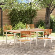 Set pranzo giardino  5 pezzi in legno massello di teak