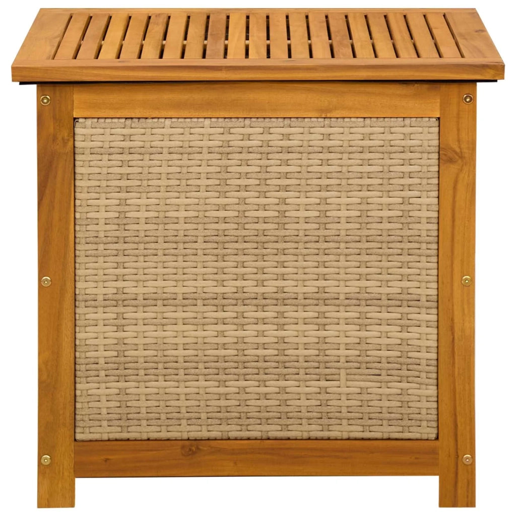Scatola di Stoccaggio per Giardino 185 L 60 x 50 x 56 cm Beige 42002718